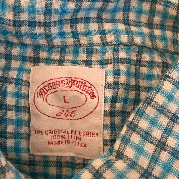 Brooks Brothers 346 The Original Polo Shirt Size Large.         ( 52A ) - Picture 4 of 4